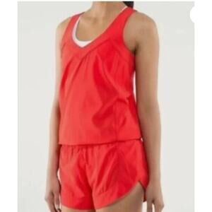 Lululemon Speedy Runsie Romper in Poppy Red